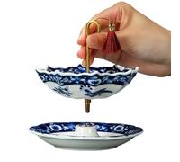 tea-Diffuser, Ceramic tea-Strainer, Loose Leaf tea-Steeper with Tray