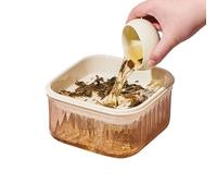 Tea Dregs Drenage Bin - Kitchen Counter Bins Tea Dregs Drenage Bucket | Garbage Can Compact Tiny Paper Waste Bin for Bedroom Desk Dorm Nursery Little Trash Can for Kitchen Waste Management