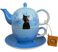 Tea for one Set "Filou" Keramik, mit Goldauflage Kanne: 0,4 l, Tasse: 0,2 l