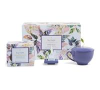 Tea Forte Set regalo con tazza da caffè, vassoio da tè, mini scatola di presentazione con 10 bustine di tè a piramide fatte a mano, regali per la mamma, tè Demoiselle