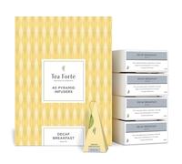 Tea Forte, Confezione da 40 piramidi da infuso, Tisana Bio, Tè alle erbe biologico (Decaf Breakfast)
