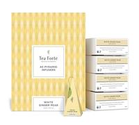 Tea Forte, Confezione da 40 piramidi da infuso, Tisana Bio, Tè alle erbe biologico (Ginger Pear)