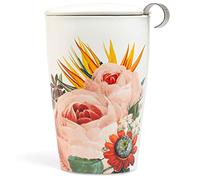 Tea Forte Jubilee KATI - Infusore per tè in ceramica con coperchio e infusore in acciaio inox