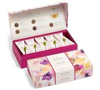 Tea Forte Petite Scatola di presentazione Campioni di tè, Scatola di tè di varietà assortite, 10 infusori di piramidali realizzati a mano (Mariposa)