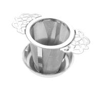 Tea Infuser, Extra Fine Mesh Strainer, Stainless Steel Large Capacity Filter, Lightweight Loose, Infuser with Handles for Mugs, Present, Indoor, 7x11.3cm