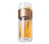Tea Infuser for Loose Tea - Têa Infuser Glass Bottle | Teâ Bottle with Infusers | Travel Bottles for Infused Teâ | Travel Têâ Infusers Mug | Portable Tumbler | Double Wall Glass Têa Infusêr Bottles