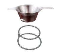 Tea Infuser Steeper Tool, in acciaio sciolto Leaf Strainer, calore resistente Handle, 2,91 x 2,91 x 1,26 Inches Easy Clean Filter for Teapots Covered Bowls Kitchen Brewing Accessories