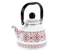 Tea Kettle - 2,5 l Retro Enamel Teapot, Vintage Enamel Tea Kettle for Home, Kitchen, Dorm, Apartment, Picnic, Campeggio, Yards, Portici, Gardens, Lawn, Perfect for Boiling Water, Serving Coffee, and