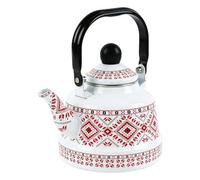 Tea Kettle for Stove Top | Vintage Enamel Water Pot | Teapots Boiling | Water | Retro 2.5L Coffee Teakettle Induction Gas Teaware Pitcher Infuser Jug Boiler Decanter Caravan fors Kitchen