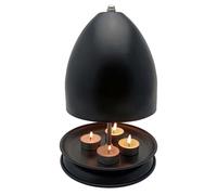 Tea Light Candle Heater For Winter | Metal, 17.5x27cm, Double-Wall | Ceramic Radiator Style For Living Room, Bedroom & Camping | Portable Indoor Outdoor Candle Powered Warmer
