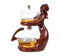 Tea Maker Tool, Tea Brewing Kitchen Ware, Semi-Automatic Tea Brewer, Easy Tea Brewing Kit, Lazy Tea Brewing Gadget, Tea Serving Tool, Classy Tea Brewing Tool for Home Use