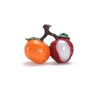 Tea pet, Decorazione for il set da tè con due litchi che cambiano colore, imitazione di frutta, decorazione da tavolo, regalo