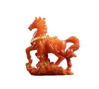 Tea pet， Ornamento for animali da tè a forma di cavallo che cambia colore, set da tè, accessori artigianali, decorazioni for la tavola da tè, regali(Red)