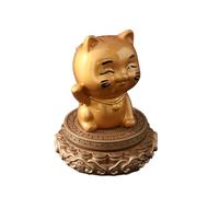 Tea pet， Ornamento for animali da tè a forma di gatto portafortuna girevole che cambia colore, accessori for set da tè, regali for la decorazione della tavola della sala da tè