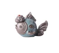 Tea pet, Set da tè in ceramica a forma di carpa, accessori artigianali, decorazioni da tavola, ornamenti da scrivania for la cerimonia del tè, regali