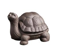 Tea pet, Statuetta di tartaruga in argilla viola fatta a mano, con colino for il tè, set da tè, accessori artigianali, ornamenti da scrivania for la cerimonia del tè, regali(B)