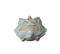 Tea pet, Statuetta divina della bestia, in ceramica, decorazione da scrivania, regalo for la sala da tè(C)