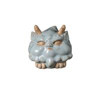 Tea pet, Statuetta divina della bestia, in ceramica, decorazione da scrivania, regalo for la sala da tè(B)