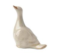 Tea pet， Statuetta in ceramica a forma di anatroccolo, accessorio for il set da tè, for la cerimonia del tè, for animali domestici, come ornamento da regalare.(White,B)