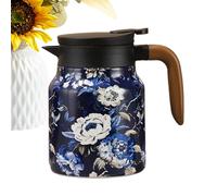 Tea Pot | Grip Metal Container | Thermal Floral Teapot With Strainer | For Home Office Kitchen Apartment Restaurant Camping Housewarming Birthday
