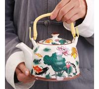 Tea pot in porcellana tradizionale bollitore da tè da 900 ml per campeggio