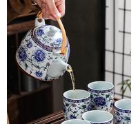 Tea pot in porcellana tradizionale bollitore da tè da 900 ml per campeggio