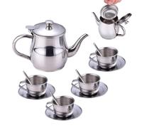 Tea Pot Sets, Lightweight Teapot Kit Kitchen Toys | Teapot Cup Set for Playtime Home Playroom Classroom Preschool Daycare