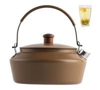 TEA POTTO IN ACCIAIO INSOLESS - COLLEGGIO LEGGE 1L CON IMPESSO COME COMETTO, COLILE DEL TEA DURANTE PER TOPO SULLA CORSO | Coffee Brewing Pentola, bollitore da campeggio da viaggio all'aperto per l'in