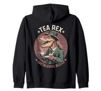 Tea Rex Dinosaur Trex Tea Bevande Dino Tea Bevitore Felpa con Cappuccio