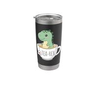 Tea Rex - Divertente bevitore di tè Kawaii per amanti dei dinosauri T-Rex Bicchiere termico in acciaio inox doppia parete