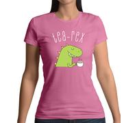 Tea-Rex - Donna T-Shirt - Dinosauro - T- Rex - Love - Animale - Cute - Gioco di