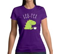 Tea-Rex - Donna T-Shirt - Dinosauro - T- Rex - Love - Animale - Cute - Gioco di