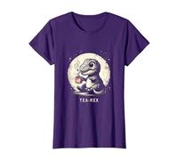 Tea-Rex - Simpatico Dinosauro T-Rex Maglietta, Donna, Viola, XL