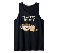 Tea-Riffic Friends - Simpatico Tea Pun Kawaii Cup & Tea Bag Canotta