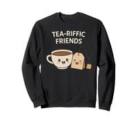 Tea-Riffic Friends - Simpatico Tea Pun Kawaii Cup & Tea Bag Felpa