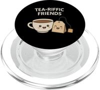 Tea-Riffic Friends - Simpatico Tea Pun Kawaii Cup & Tea Bag PopSockets PopGrip per MagSafe