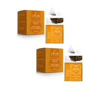 Tea Since 1836® | Tè Nero & Arancia | Infuso di Tè Nero con Mela, Cannella, Cardamomo e Arancia | Tisana Gusto Biscotto all'Arancia - 2 x 15 Piramidi (105 Gr)