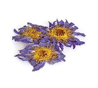 Tea Soul | Fiore di Loto Blu Essicato, Confezione con Fiore Intero Essiccato, Effetto Rilassante e Calmante, per Stimolare il Metabolismo, Aiuto per Conciliare il Sonno, Afrodisiaco Naturale - 3 pezzi
