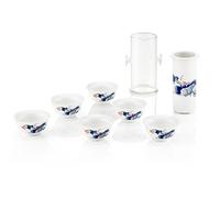 TEA SOUL Set in Porcellana Bianco Decorato 7 pz
