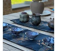 TEA SOUL Tappetino in seta impermeabile • Seta lavorata a mano •24×50 cm