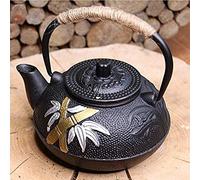 TEA SOUL Teiera in ghisa Nera Decorata 600 ml