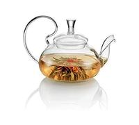 TEA SOUL Teiera in Vetro con Filtro in Acciaio • 500ml • Pratico Filtro nel beccuccio