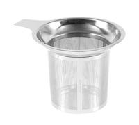 Tea Steeper, Stainless Steel Strainer, Ultra-Fine Mesh Filter with Anti-Scald Handle, Loose Leaf Infuser for Coffee Brewing, Home, Camping, Travel, Dorm, Party, Outdoor Work, Silver