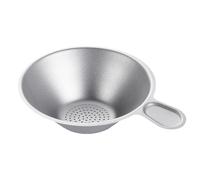 Tea Strainer - Hot Beverage Filtering Basket | Portable Mesh Tool, Loose Leaf Brewing Filter, Fine Mesh Titanium with Handle, Metal Tea Strainer for Coffee Sake Beverage Cocktail Home