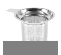 Tea Strainer, Stainless Steel Coffee Mesh Filter Infuser, Ultra-Fine Reusable Loose Leaf Tea with Anti-Scald Silicone Handle for Brewing Hot Beverages, Home Dorm Kitchen Travel Camping
