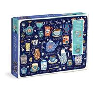 Galison Puzzle Tea Time con pezzi sagomati multicolore – 1000 pezzi