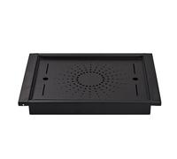 Tea Tray, Cooker Tray with Water Storage, 14.17x9.84x1.57 Inches Heavy Duty Stainless Steel Plate for Ceremony, Home Dining, BBQ, Bar, Picnic, Camping, Outdoor Desk, Easy to Clean