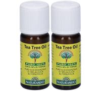 Tea Tree Oil Puro 100% 2x10 ml Olio essenziale