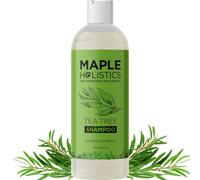 Tea Tree Shampoo Capelli Grassi - Maple Holistics Shampoo Purificante per Cute Grassa e Capelli con Oli Essenziali di Lavanda e Rosmarino - Senza Solfati Siliconi e Parabeni (236 mL)