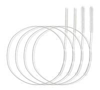 Teaaha 4 pezzi 40 pollici spazzola per pulizia cannuccia extra lunga, spazzola sottile per scarico lavandino in filo metallico per pulire cannuccia, kegerator, tubo di alimentazione, tubo sifone, scar